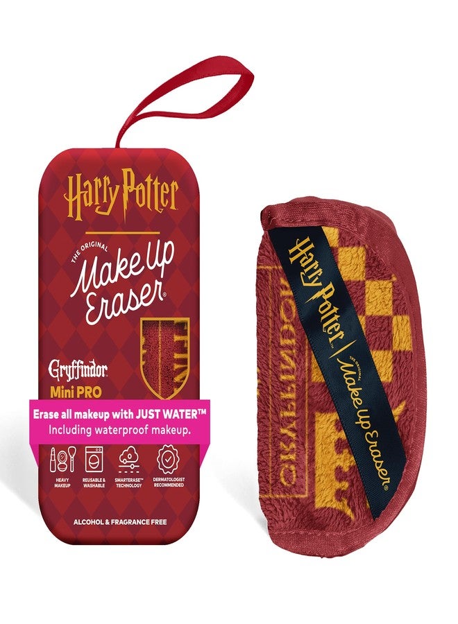 Makeup Eraser The Original MakeUp Eraser Mini PRO, Erase All Makeup With Just Water, Including Waterproof Mascara, Eyeliner, Foundation, Lipstick, Sunscreen and More! Harry Potter Gryffindor, 1ct - Image 1